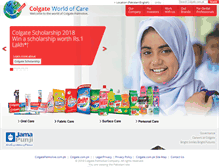 Tablet Screenshot of colgate.com.pk