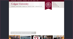 Desktop Screenshot of colgate.edu