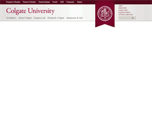 Tablet Screenshot of colgate.edu